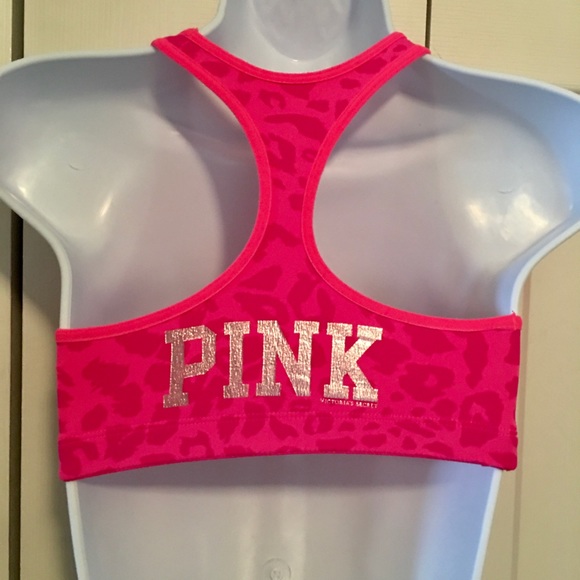 {PINK}YOGA Victorias Secret Racerback Sport Bra XS - Picture 2 of 3